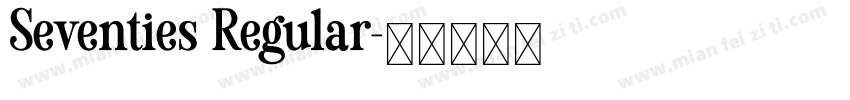Seventies Regular字体转换